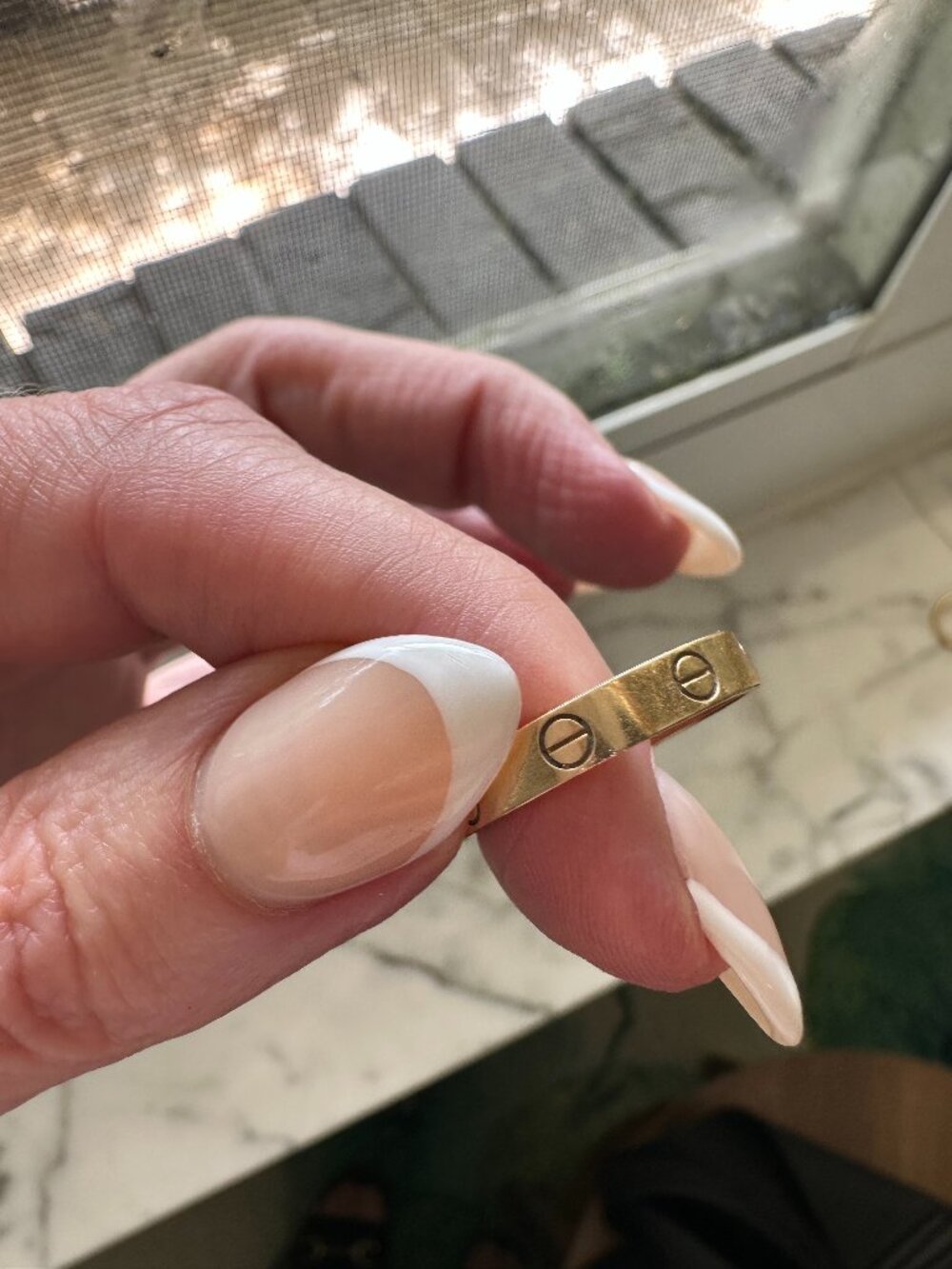 Cartier LOVE Ring Small Model 18K Yellow Gold Size 58 US 8.25 Box Certificate